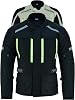 Texpeed Mens Motorcycle Jacket Waterproof Textile Cordura With Biker Motorbike CE Armour EN 1621-1 Black - 5XL
