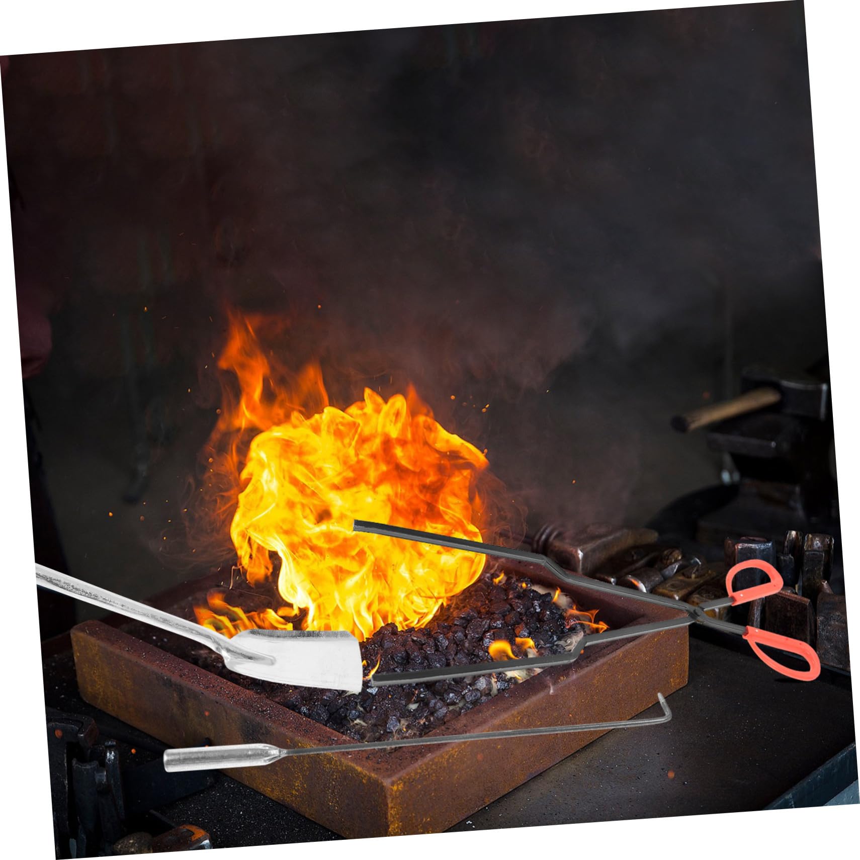 1 Satz Kohleschaufel aus Eisen für Ofen und Kamin, Robust