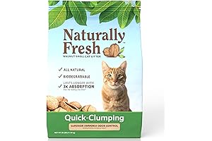 Naturally Fresh Walnut-Based Compostable Cat Litter for Quick-Clumping, 26 lbs