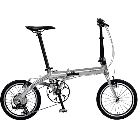 Amazon ルノー Renault 軽量 コンパクト 8 8kg 16インチ 7段変速搭載 折りたたみ自転車 Platinum Light 8 メタリックシルバー アルミフレーム 52t 11t 28t 0999 ルノー Renault スポーツ アウトドア
