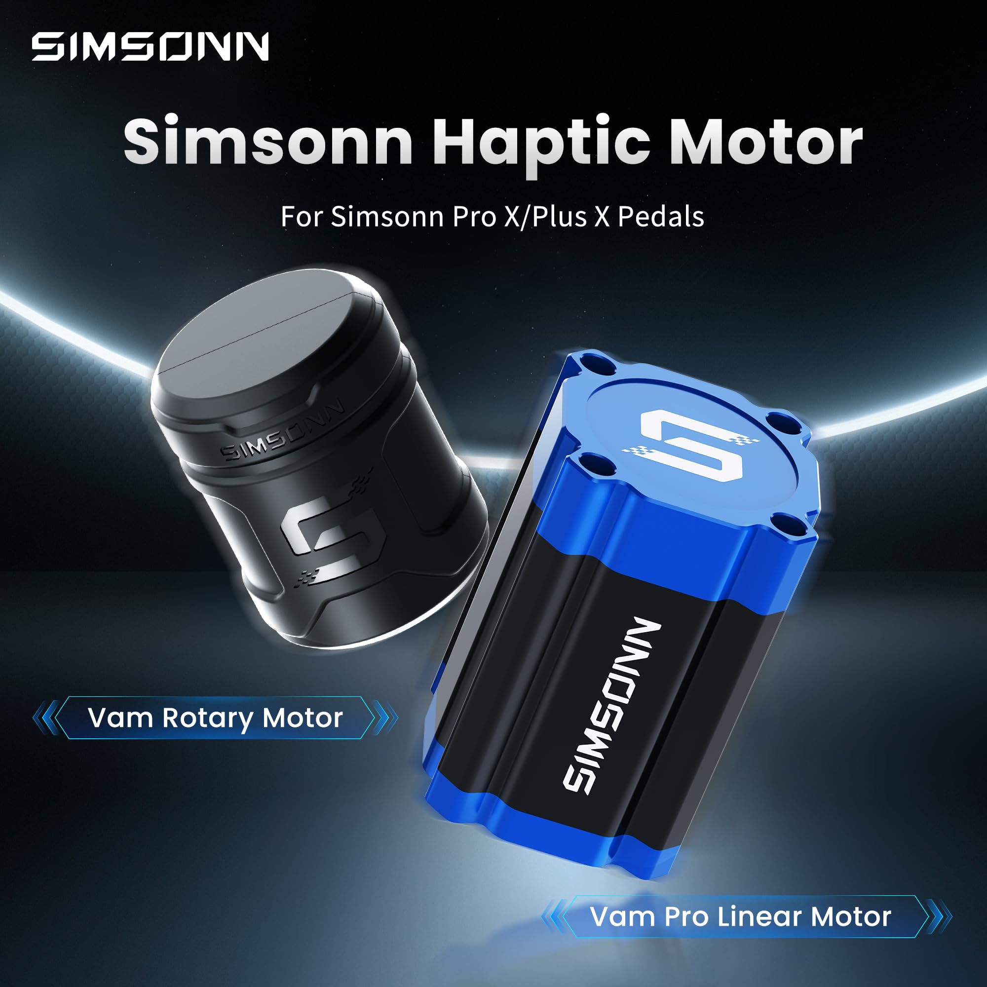 SIMSONN Pedales para Simulador de Carreras Módulo de Motor de Vibración Reactor de Pedales Hápticos VAM y VAM Pro (VAM PRO 3PCS PER SET)