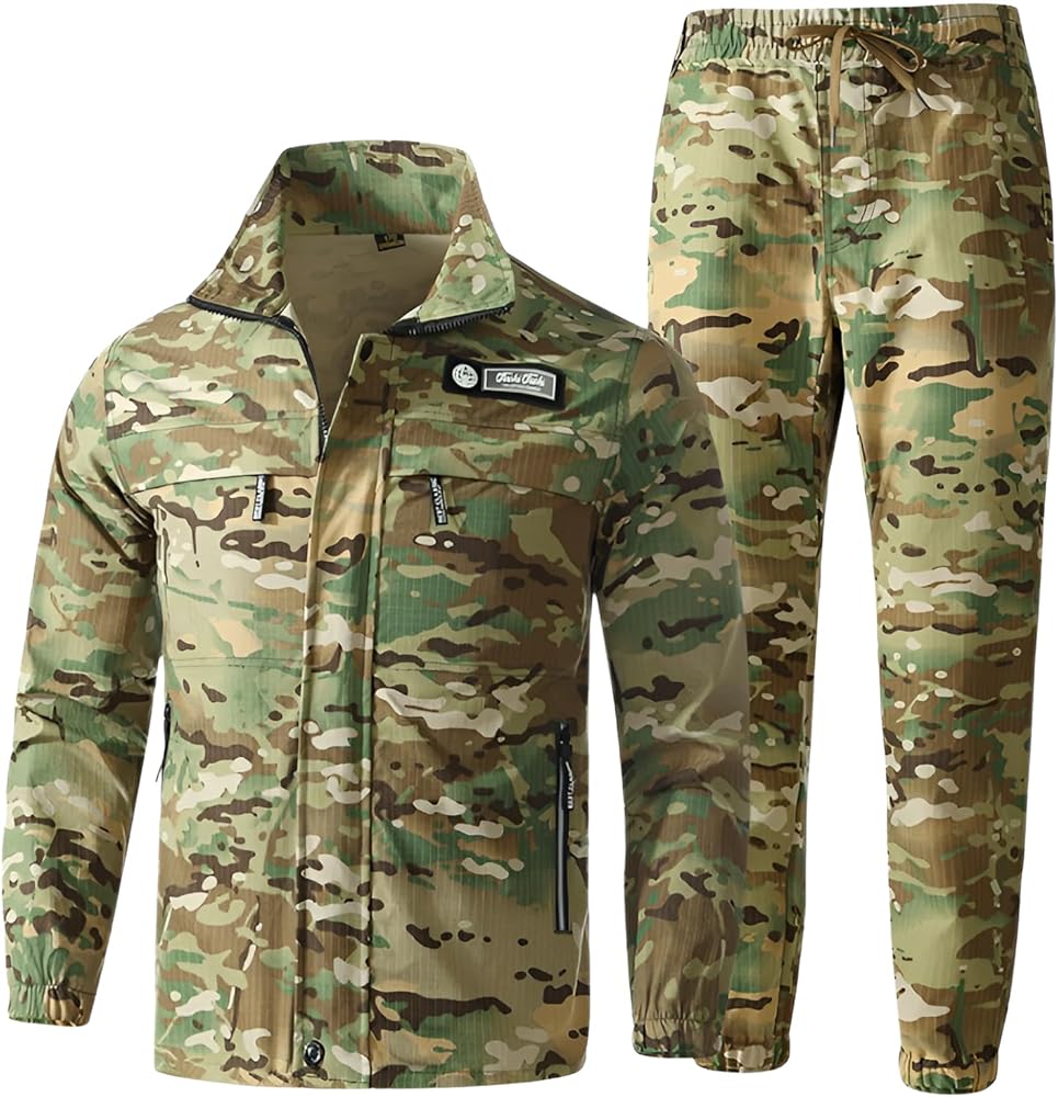 Amazon.co.jp: [Luvian] 戦闘服 メンズ 上下セット アウトドア