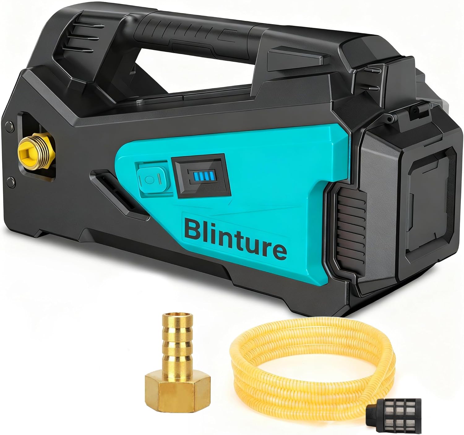 Battery Operated Transfer Pump Compatible with Milwaukee18V,2-5Ah Battery, Cordless Water Pump, Self-Priming RV Water Pumps, Boat Bilge Pump, Pressure Diaphragm Pump 300GPH(Not include Battery)