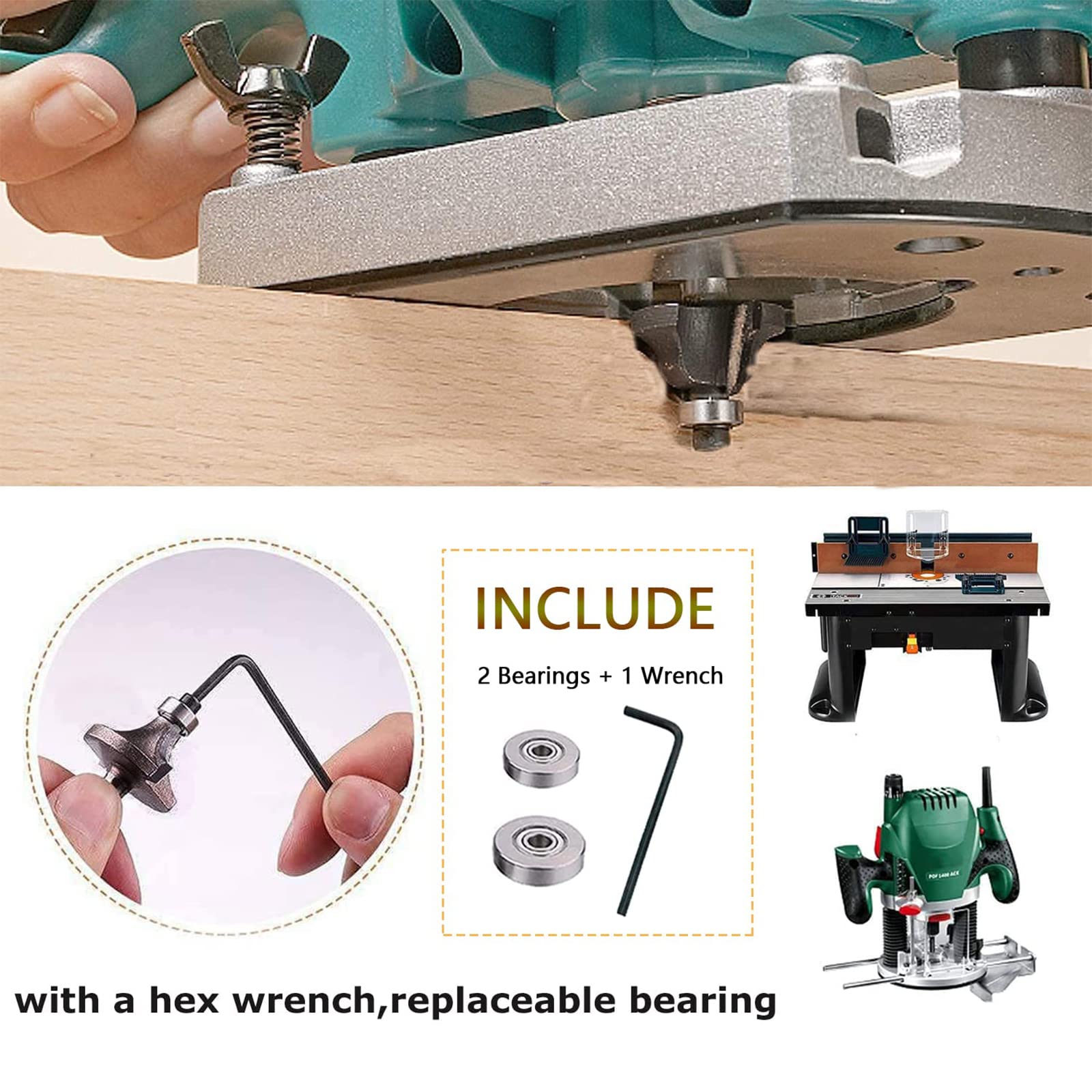 Fresa CMT Per Incastri A Coda Di Rondine - 12.7mm Diametro, Perfetta Per Falegnami E Fai Da Te - Foto 2