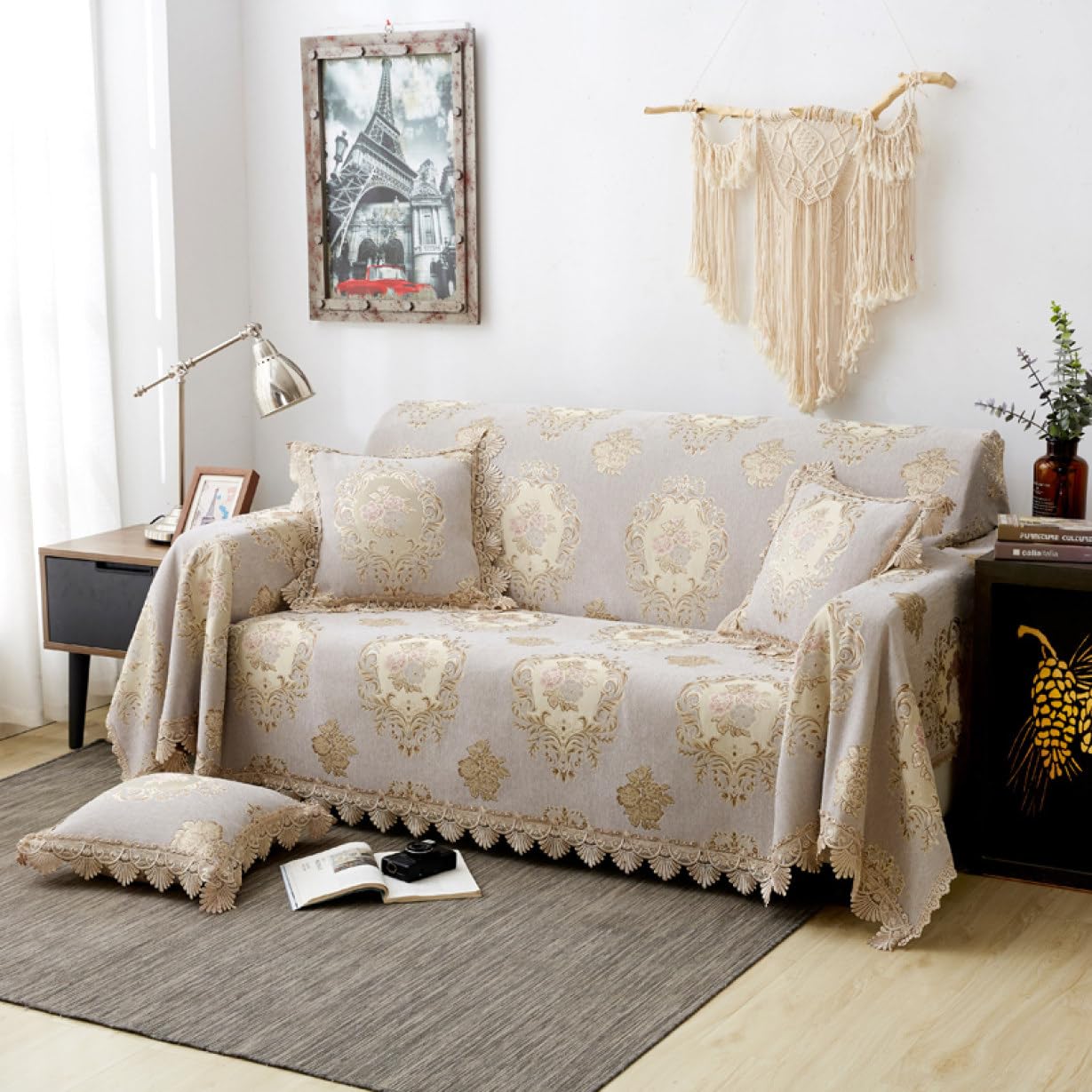 ソファーカバー ヨーロッパ マルチカバー 多機能 カーペット テーブルクロス Amazon｜ソファーカバー ヨーロッパ マルチカバー 多機能 カーペット