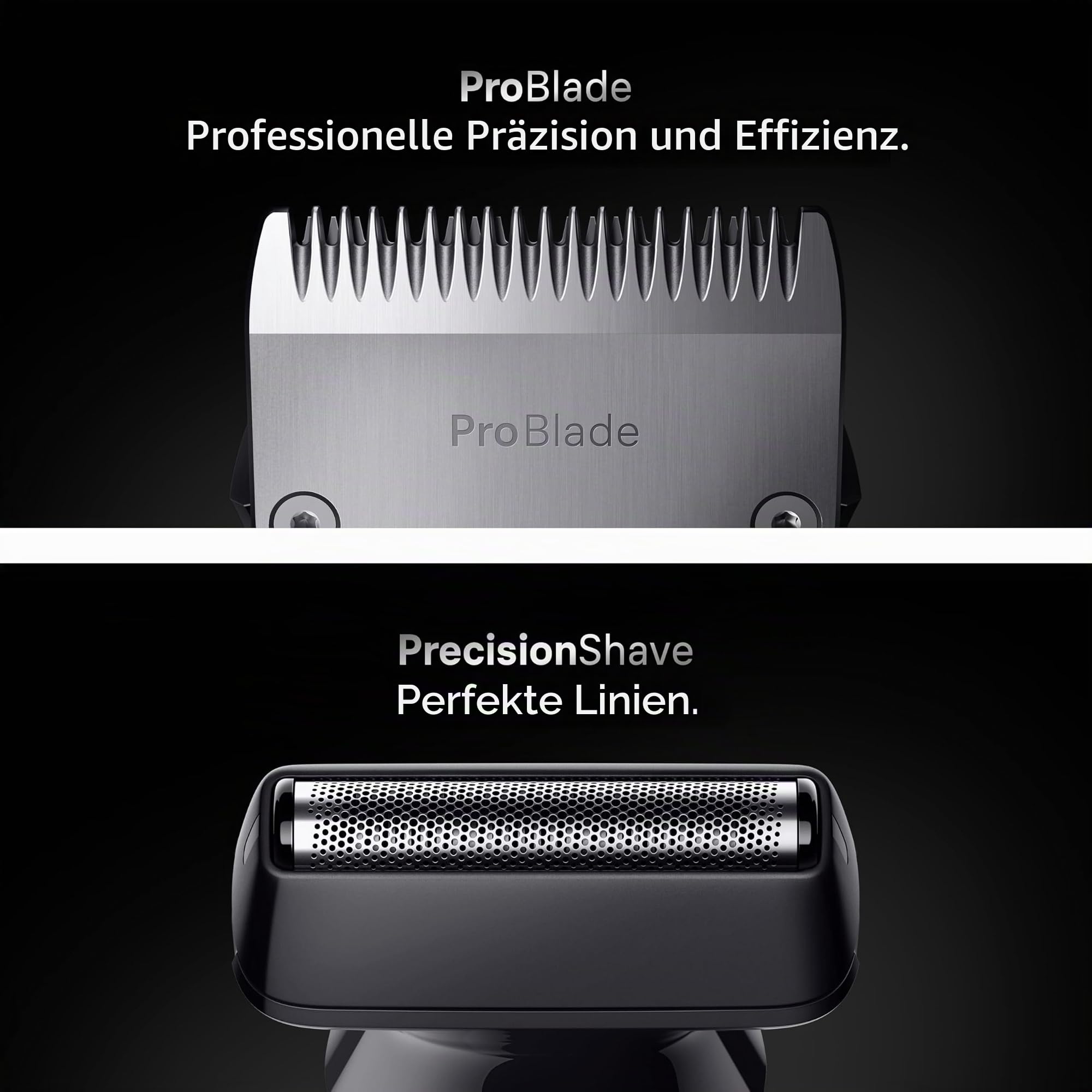 Braun Series 7 Multifunktions Körperpflege Set, 11 in 1, ProBlade und AutoSense, 120 min, SkinGuard und Bart Schattierung, AquaGrip für Unterwasser, AIO7540, blau