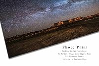 Vista 8 de Night Sky Photography Print (Not Framed) Picture of Milky Way Above Mesa in Arizona Desert Space Wall Art Southwestern Decor (8" x 12")