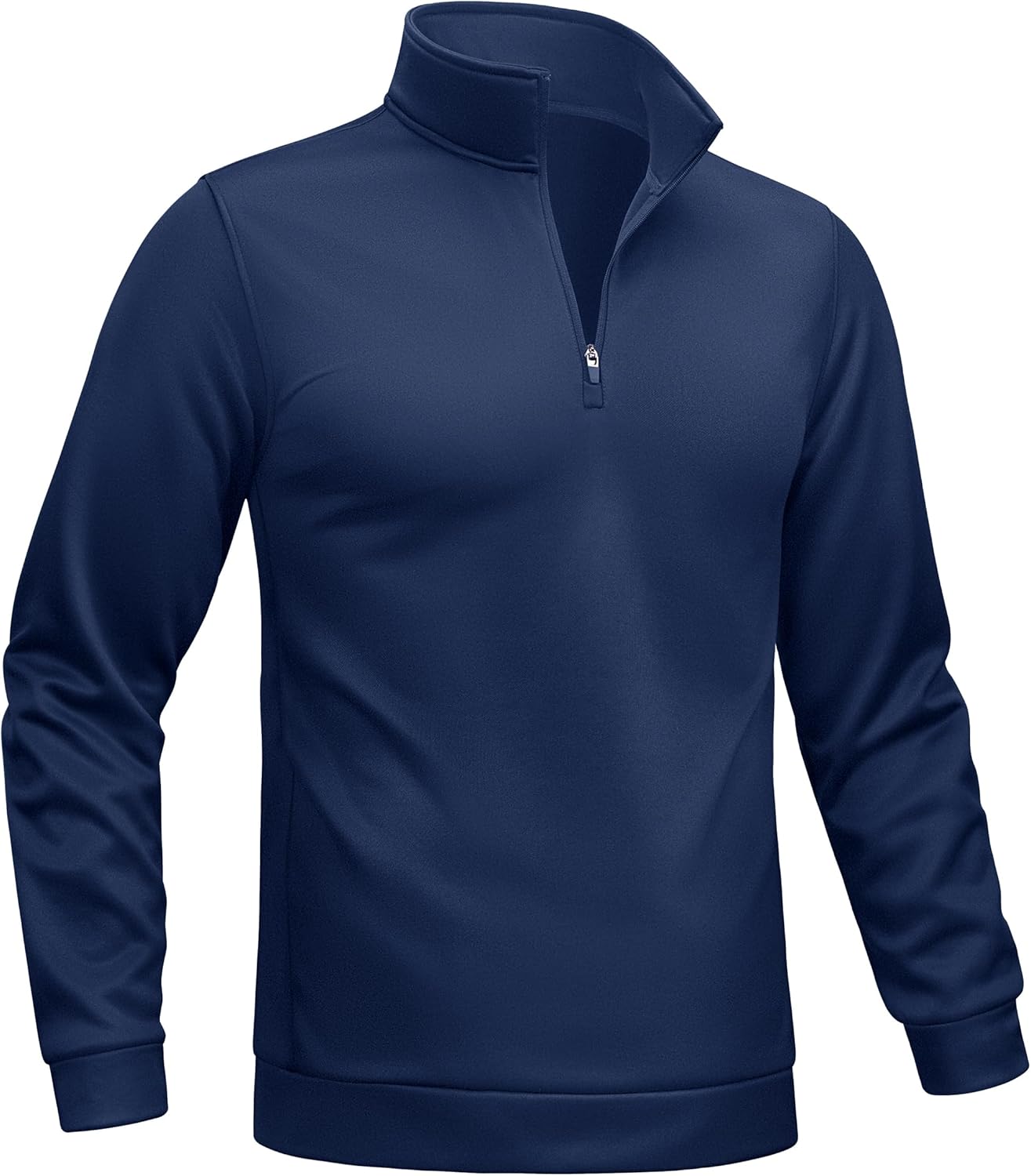 TACVASEN Men's Quarter Zip Pullover Sweatshirts Lightweight Fleece Lined Thermal Sweatshirts 1/4 Zip Golf Sweaters