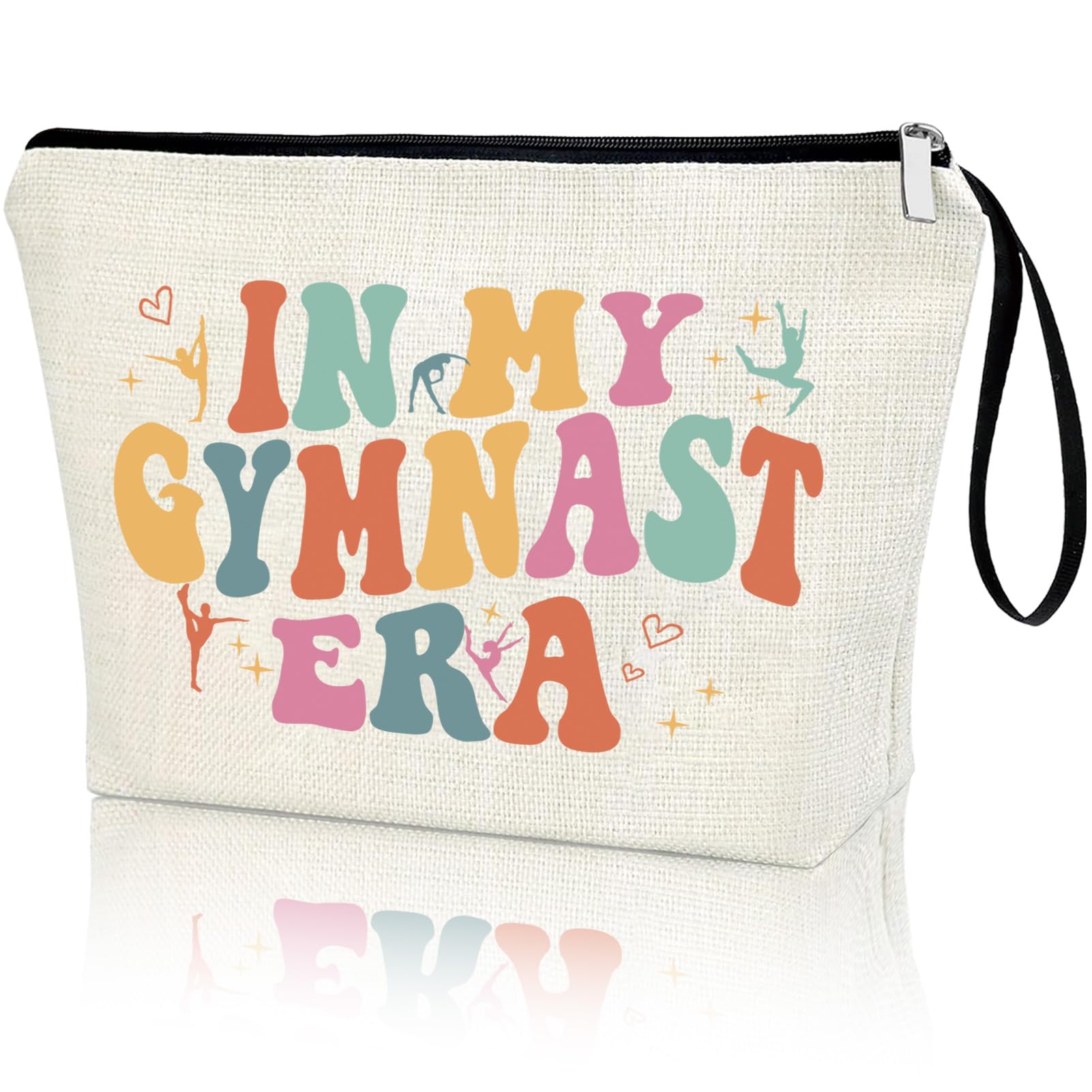 CreakraftGymnast Makeup Bag IN MY GYMNAST ERA Singer Fans Travel Cosmetic Bag Gymnastics Accessories Vacation Travel Organizer Zipper Pouch Gymnastics Gifts for Girls Women