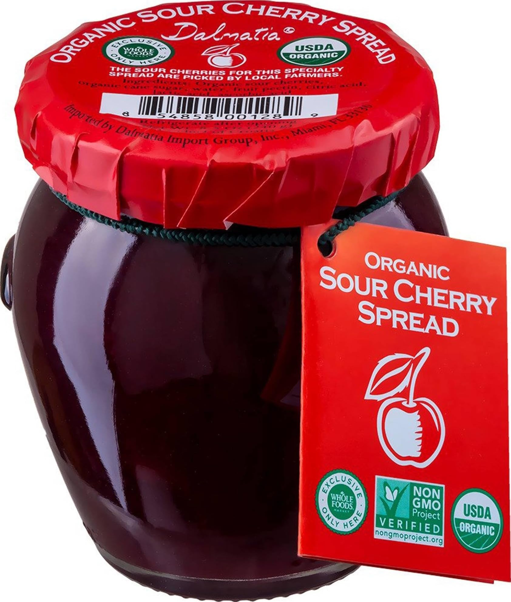 Dalmatia Imports, Organic Sour Cherry Spread, 8.5 Ounce | Grocery