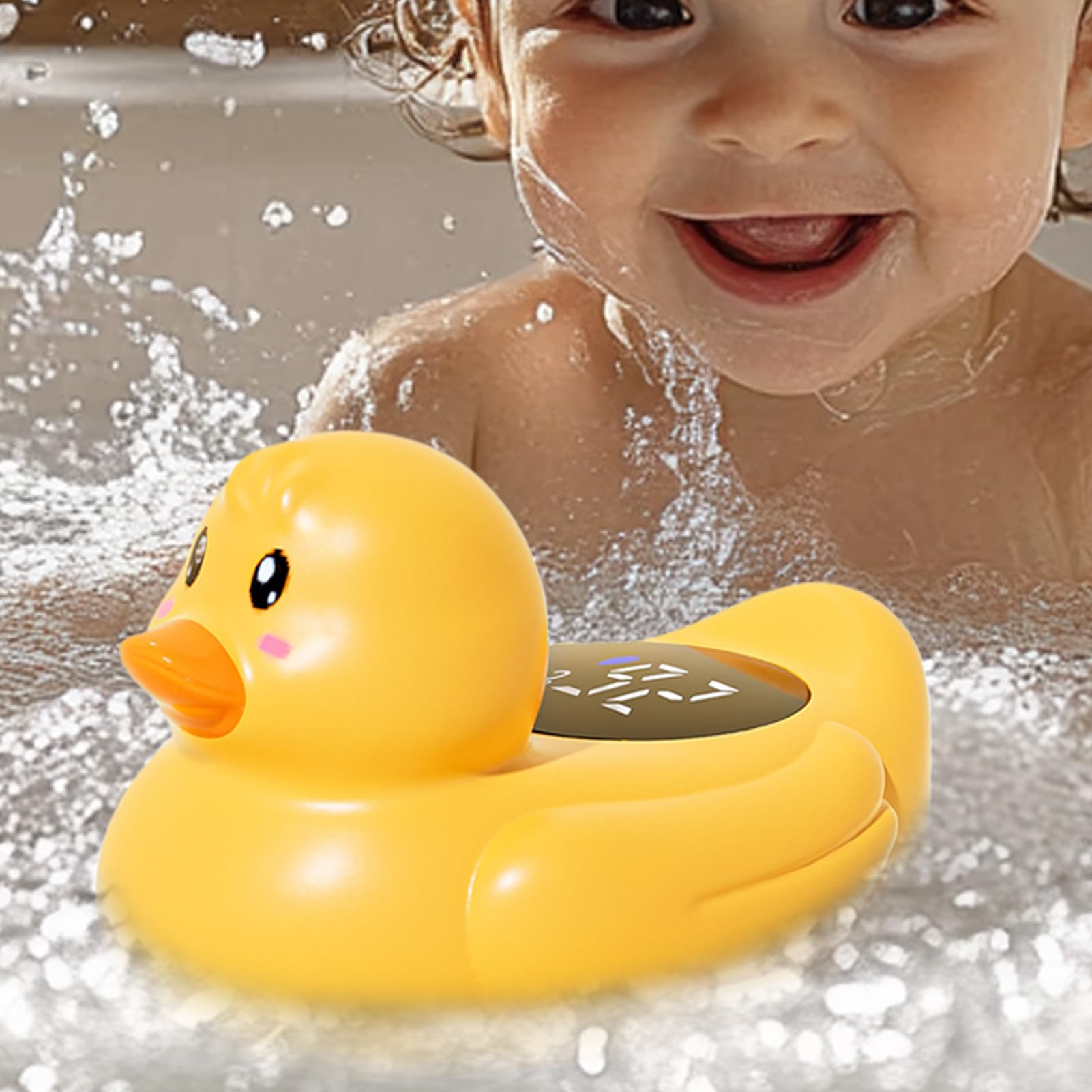 Duck Bath Tempermo Gauge: Termometro Da Bagno D' Galleggiante Impermeabile | Gas Di Temperatura 'acqua LCD Digitale | Giocattolo Da Vasca Del Cartone Animato Per I Bambini