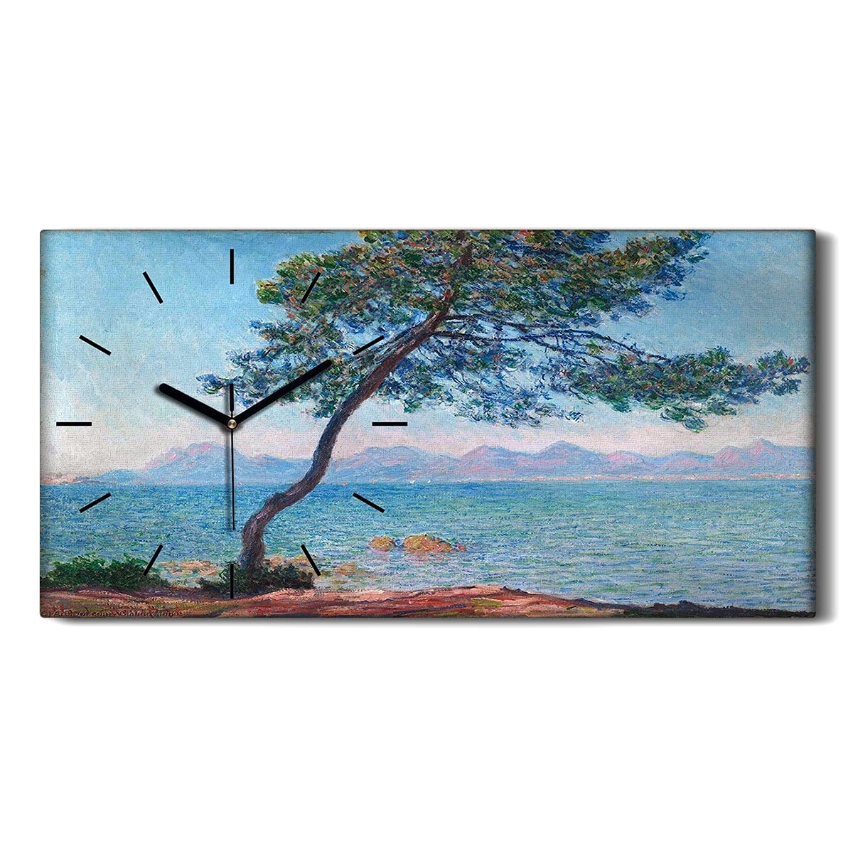 Horloge sur Toile Silencieuse pour une Chambre Paisible Décoration Claude Monet