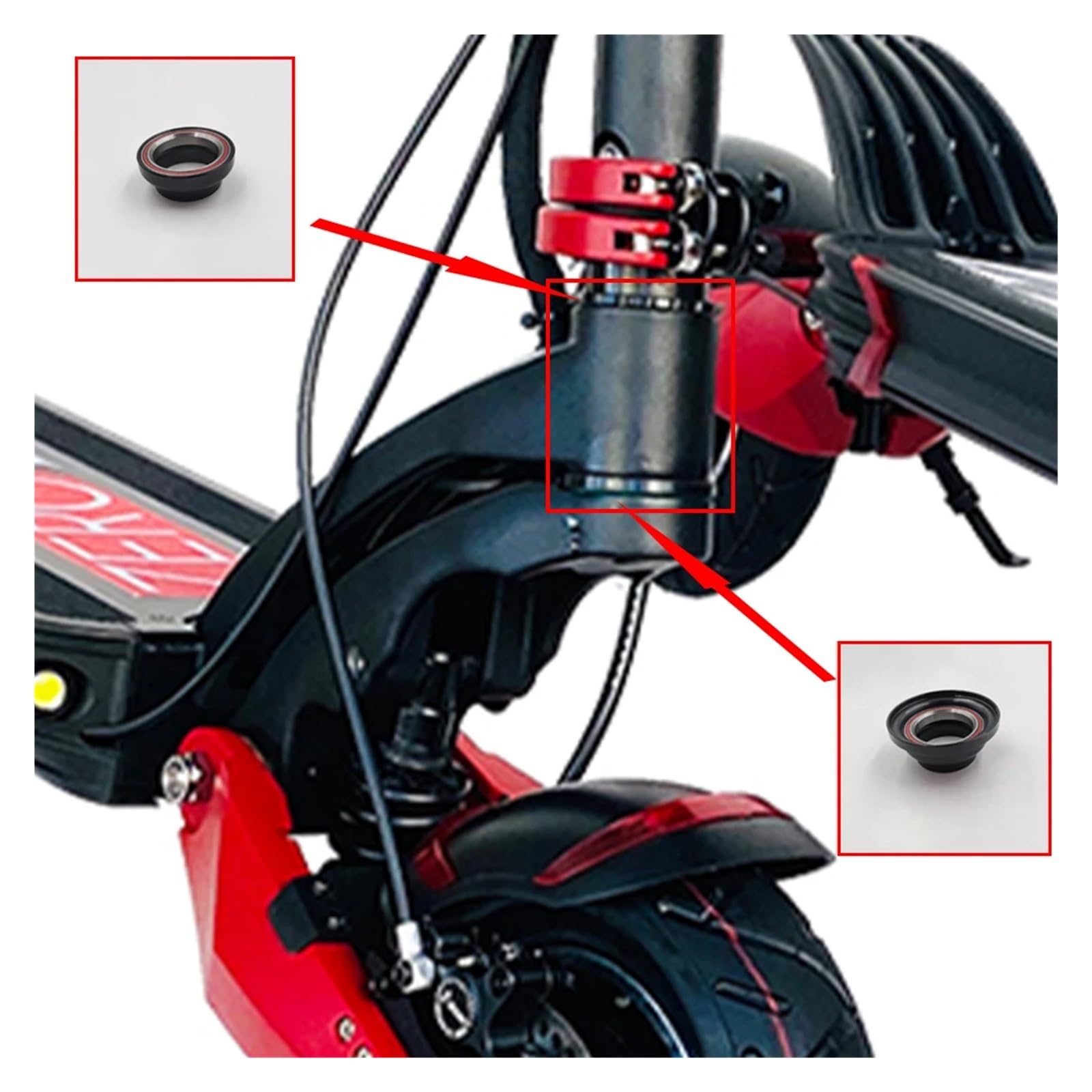 Rodamientos, cojinetes Repuestos Originales for Patinete eléctrico 8X, 10X y 11X, X8-DDM, T10-DDM y X11-DDM(1 Set)