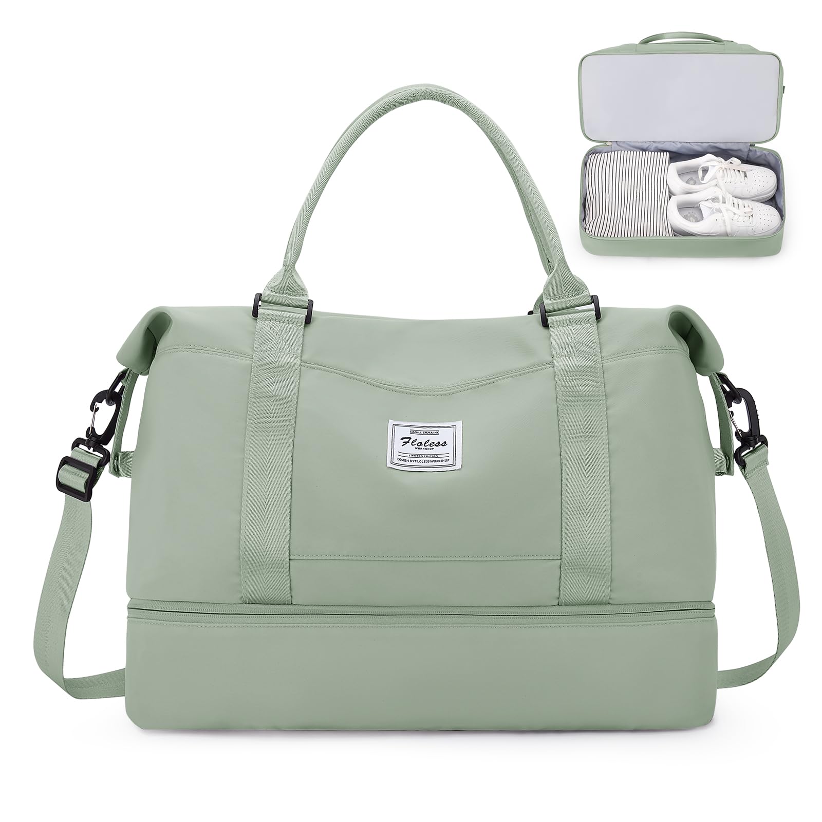 Reisetasche Damen Ryanair Handgepäck Tasche 40x30x20 Sporttasche Weekender Schwimmtasche Wasserdicht Easyjet 45x36x20 Travel Duffle Bag Fitnesstasche Trainingstasche Krankenhaustasche mit Schuhfach
