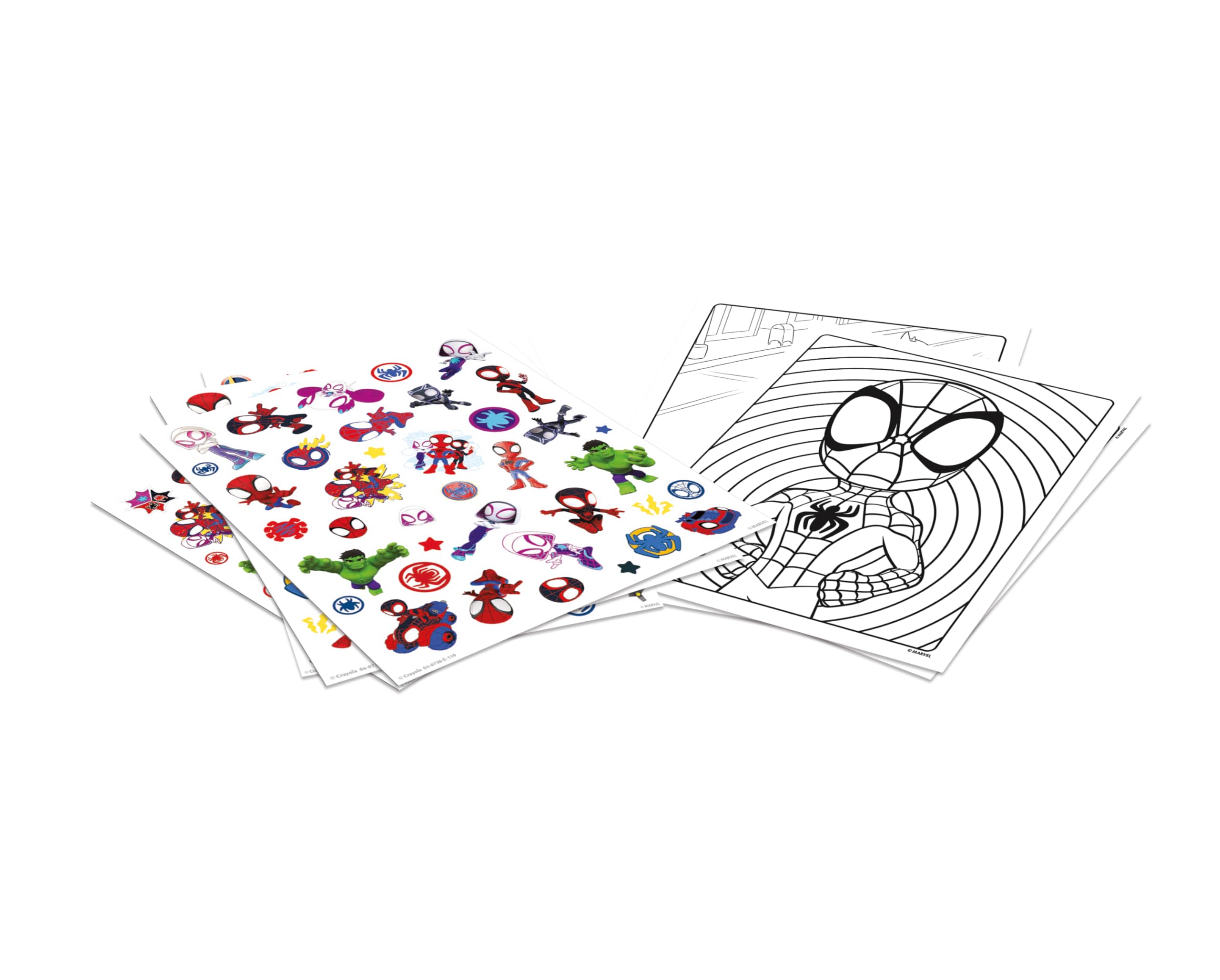 Libro Actividades Marvel Álbum Para Colorear De Spidey Con Pegatinas - 32 Páginas De Actividades Y 4 Hojas De Adhesivos, Ideal Para Niños Desde 3 Años Crayola Mess Free Libro Actividades Marvel Álbum Para Colorear De Spidey Con Pegatinas - 32 Páginas De Actividades Y 4 Hojas De Adhesivos, Ideal Para Niños Desde 3 Años Crayola Mess Free