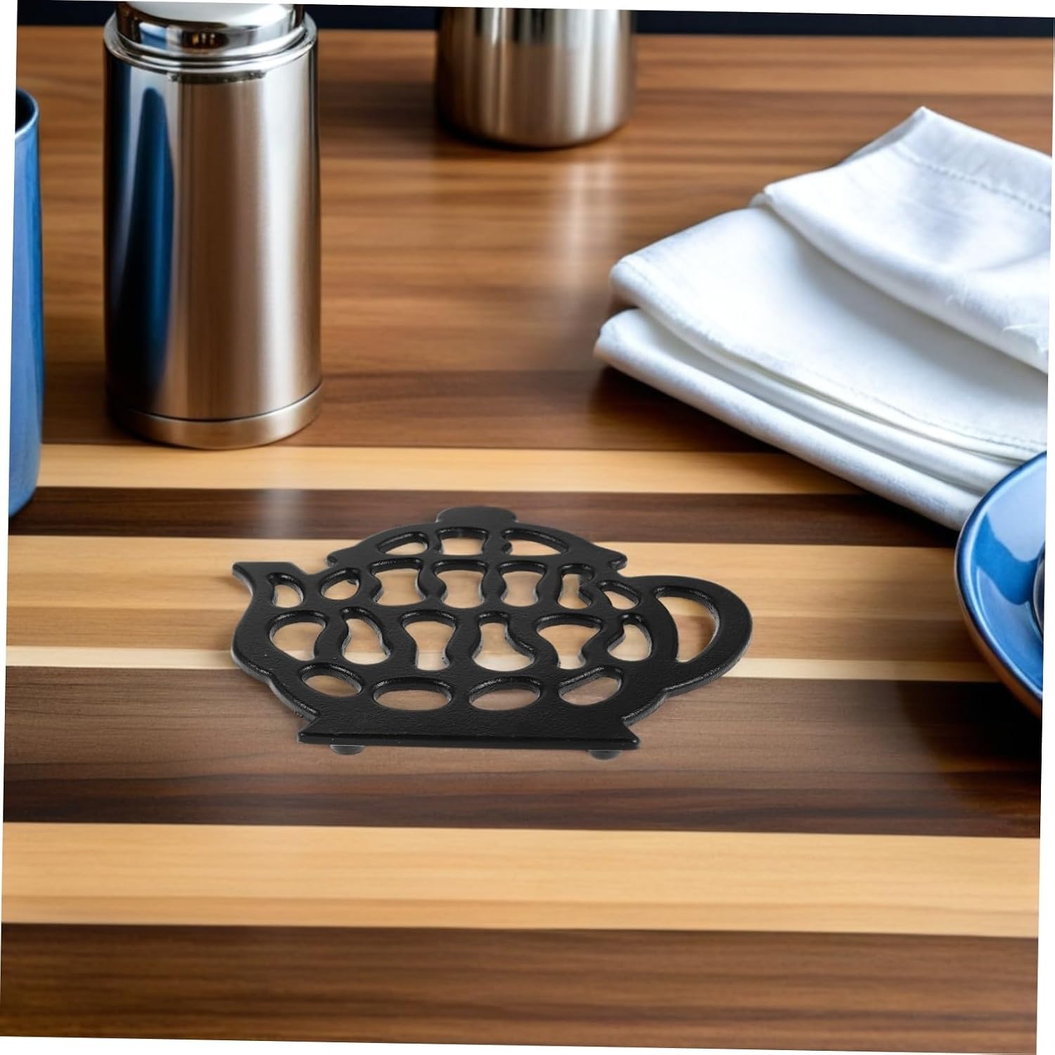 Cast Iron Trivet Heat Insulated Pad for Pots and Teapots