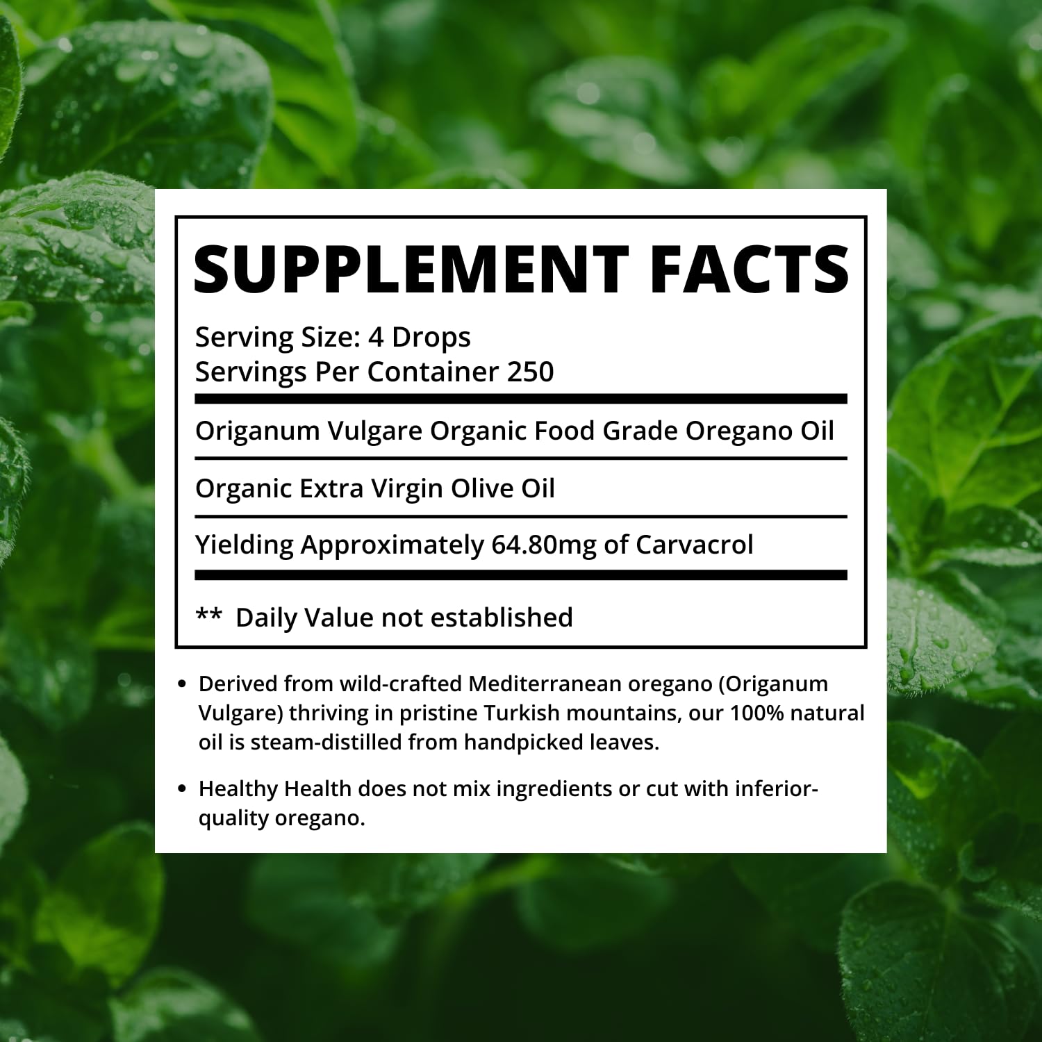 Oregano Oil - Wild Mediterranean - ECO Certified Organic (3 Pack) Super Strength 86% Carvacrol, Liquid, Immune Support, Aceite de Oregano Non GMO 1 fl. Oz
