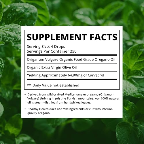 Miniatura 6 de Aceite de orégano – Wild Mediterranean – Certificado ECO orgánico (paquete de 3) Super Strength 86% Carvacrol, líquido, apoyo inmunológico, aceite