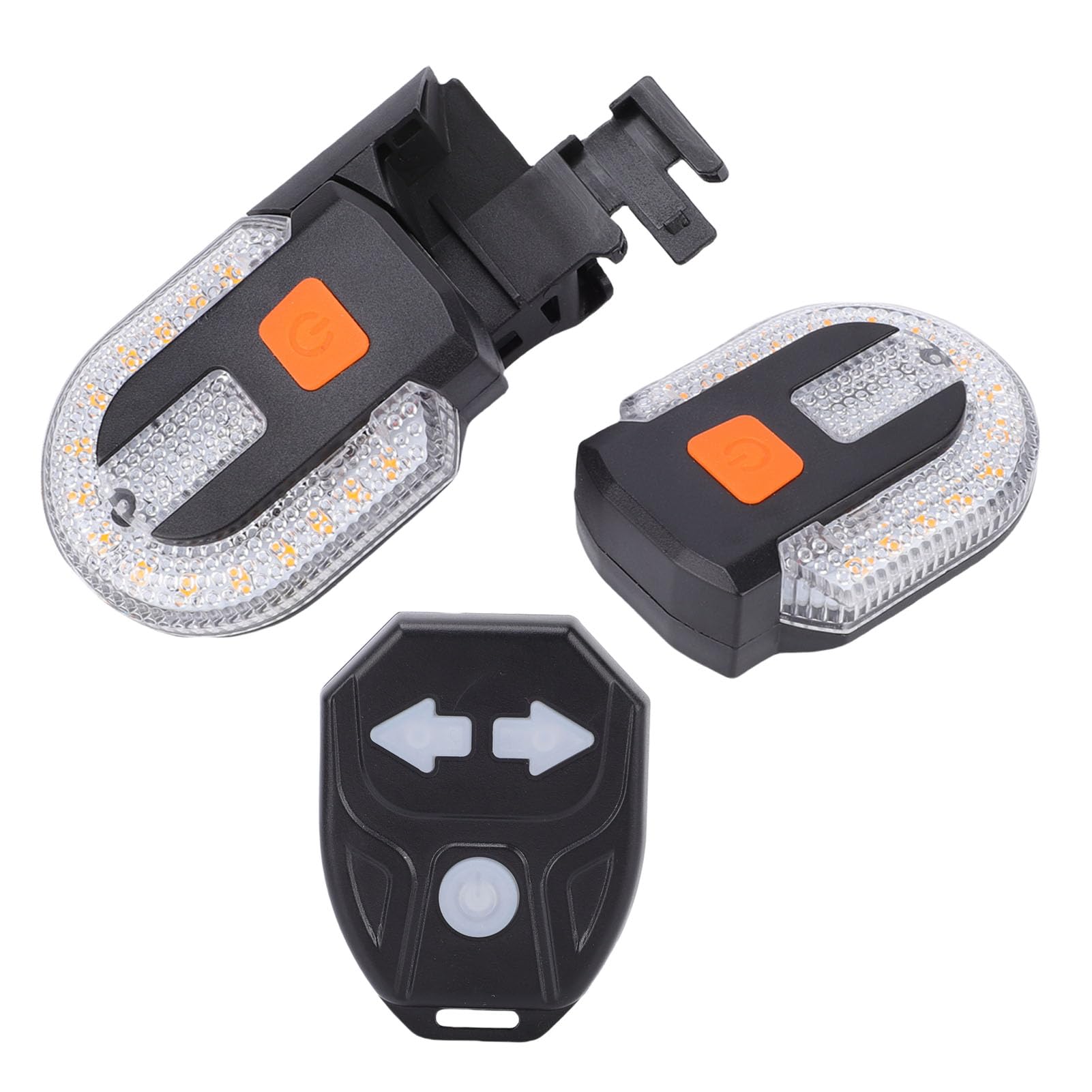 Señales de para Bicicleta, Luces Traseras LED Recargables por USB con Control Remoto, Paquete de 4 ABS, 5 Modos, Alerta Audible de Visibilidad de 150 M para Bicicletas de Montaña y