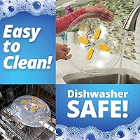 Vista 7 de Hover Cover Tapa magnética para microondas para alimentos Tapa transparente contra salpicaduras de microondas Tapa para plato de microondas