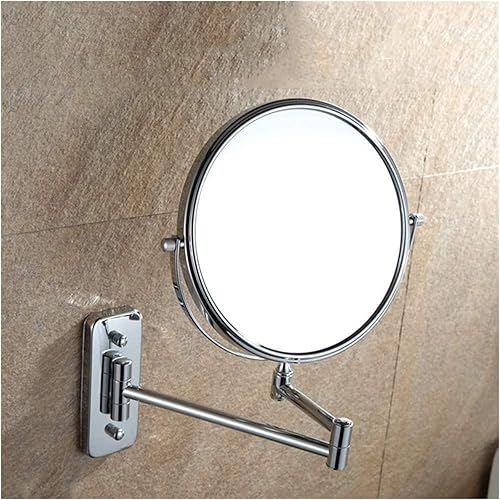 Miniatura 3 de DHAEY Wall-Mounted Makeup Mirror Folding Beauty Mirror 6 Inch Bathroom Vanity Mirror 10X Magnifying Double-Sided Wall-Mounted Vanity Mirror