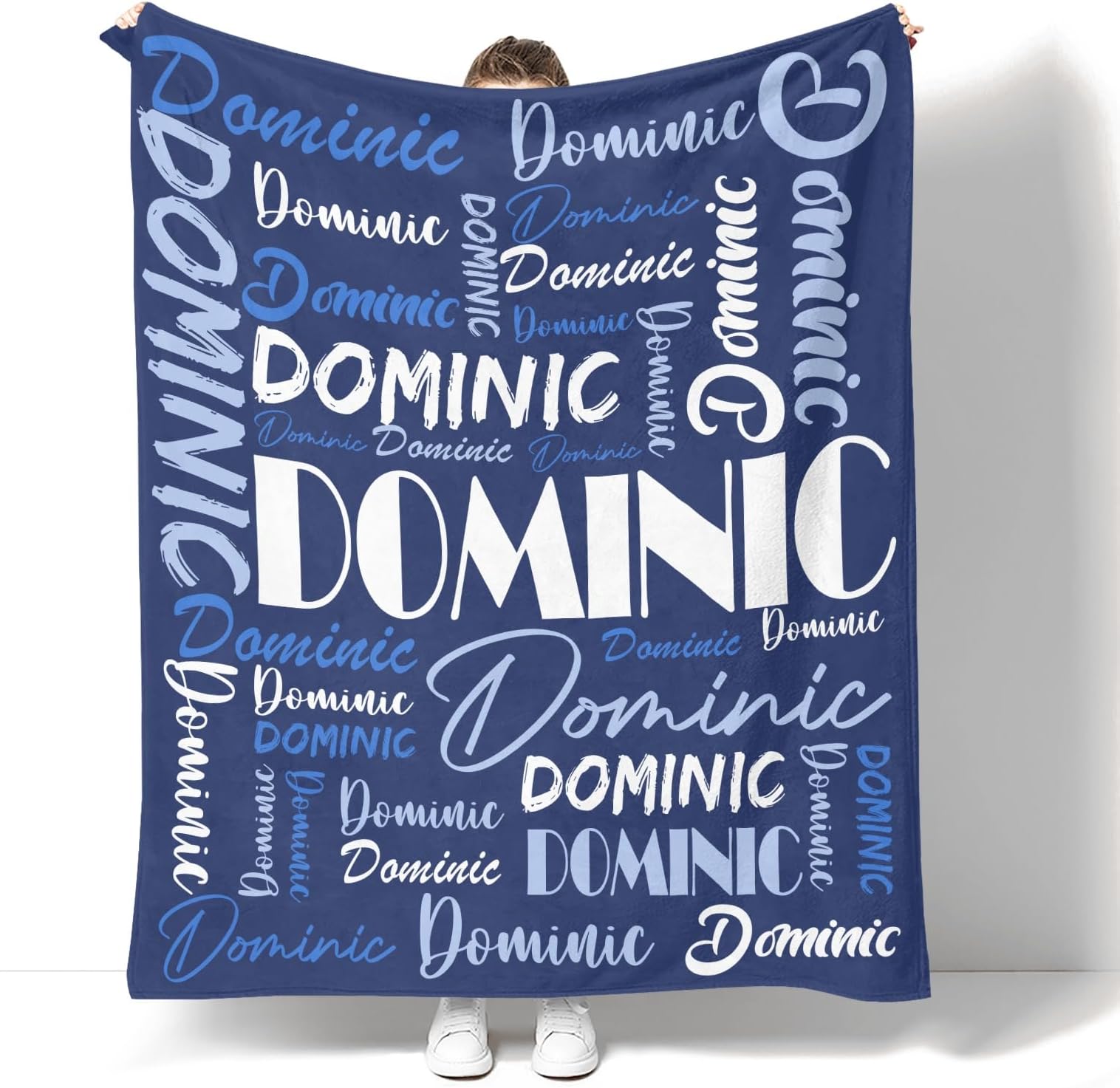 Dr.TOUGHPersonalized Name Blanket Personalized Blanket for Adult Kids Flannel Customized Personalized Blankets and Throws