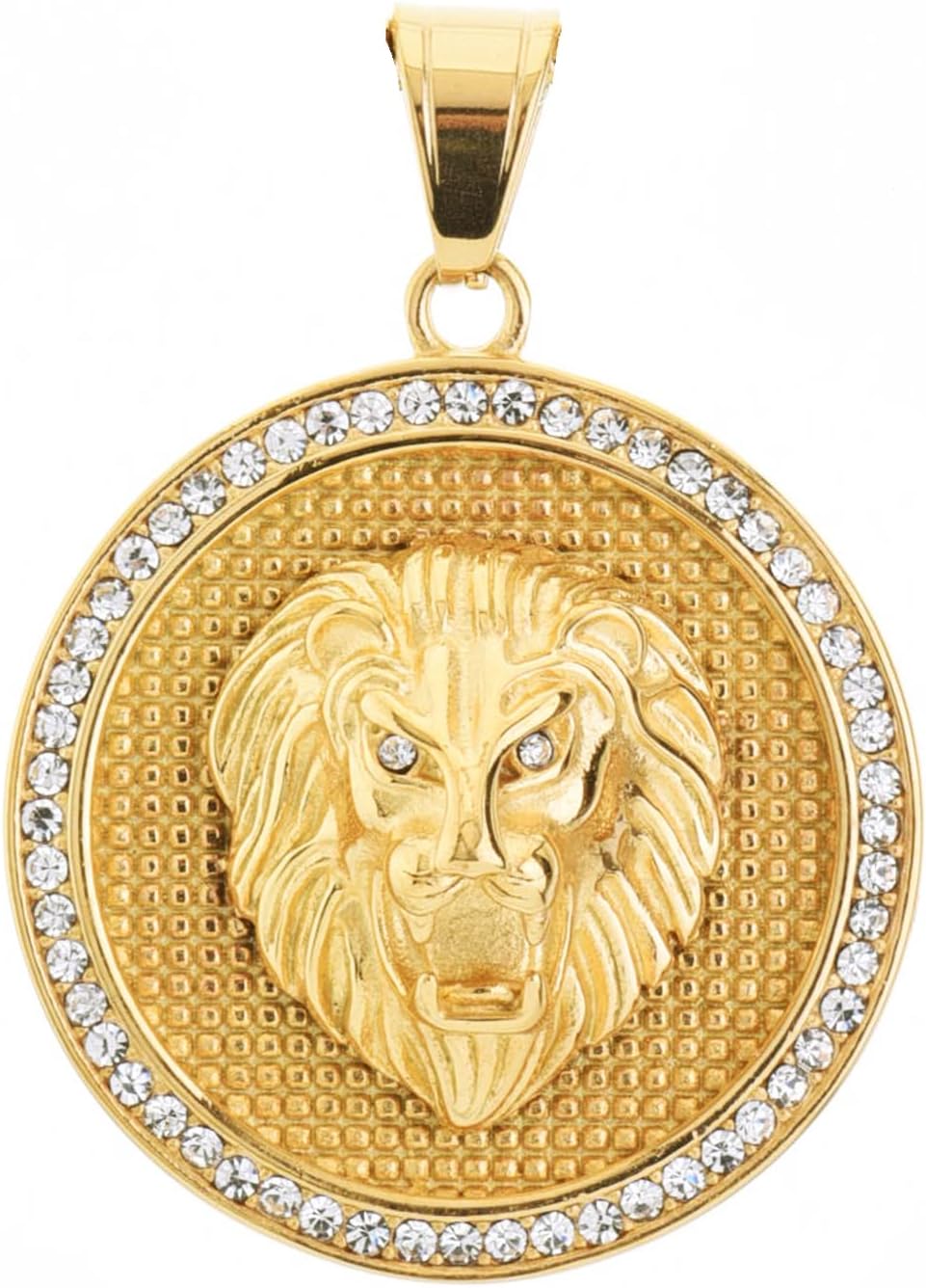 metaltree98 Lion Head Stainless Steel Pendant 20" Chain Necklace