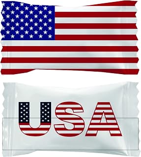 Party Sweets By Hospitality Mints Flag Buttermints, 7-Ounce Bags (Pack of 6)