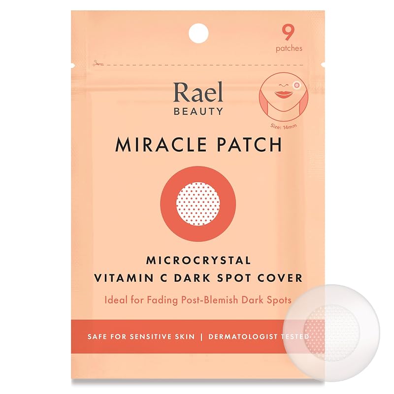 Rael Tiras para Cuidados Localizados com Vitamina C Dark Spot, Pacote com 9 unidades