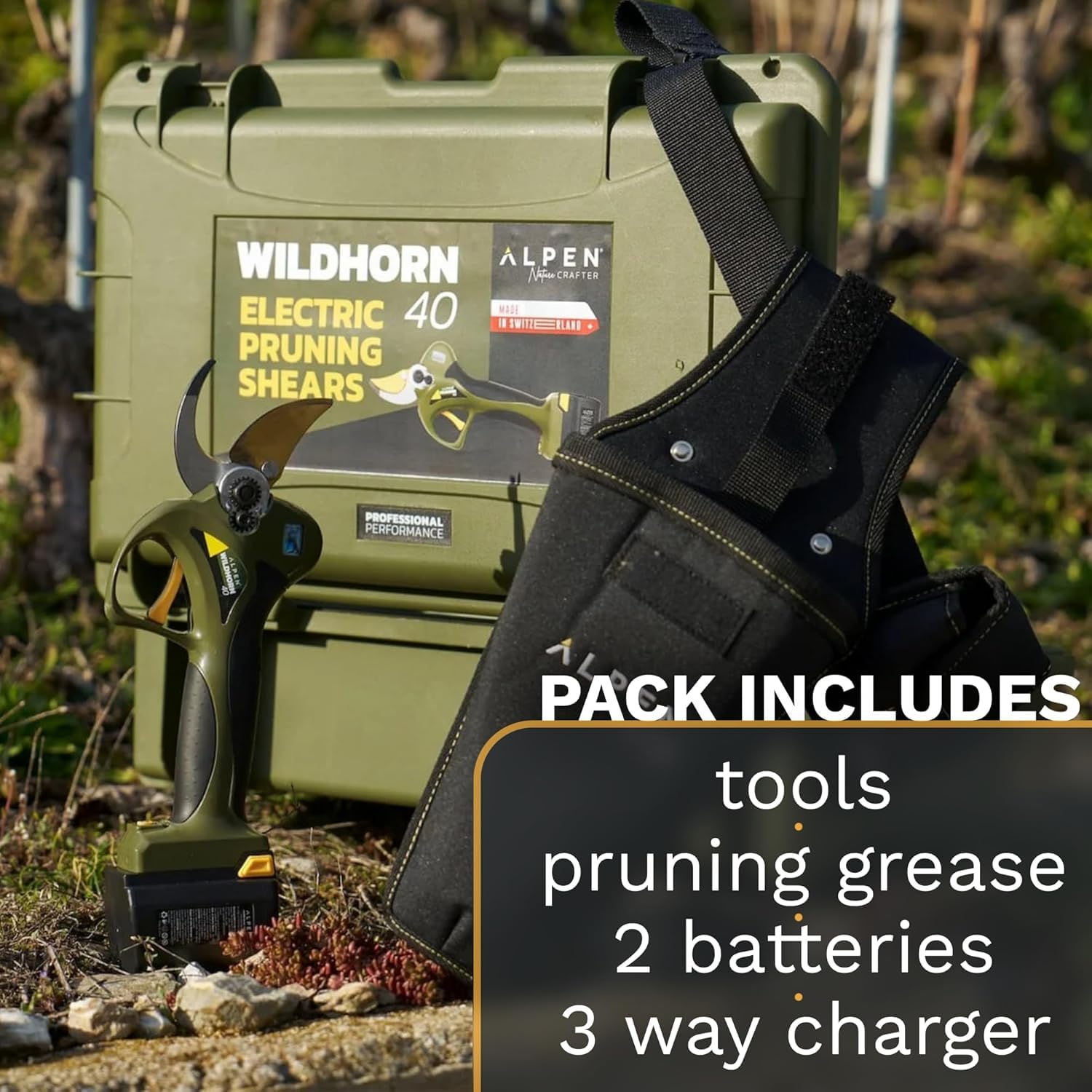 ALPEN Wildhorn 40/1 - Lama di ricambio per cesoie elettriche Wildhorn 40 – Acciaio HSS al titanio ultra resistente – Taglio bypass preciso – Alta durata professionale