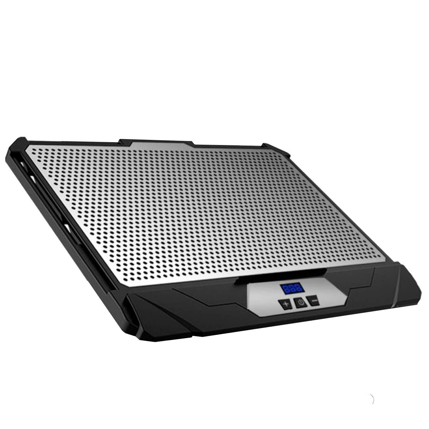 Support Refroidisseur PC Portable KLIM Swift - 2 Ventilateurs Réglables, Design Sobre - Compatible 11" à 15,6", Plaque Aluminium - Version 2023