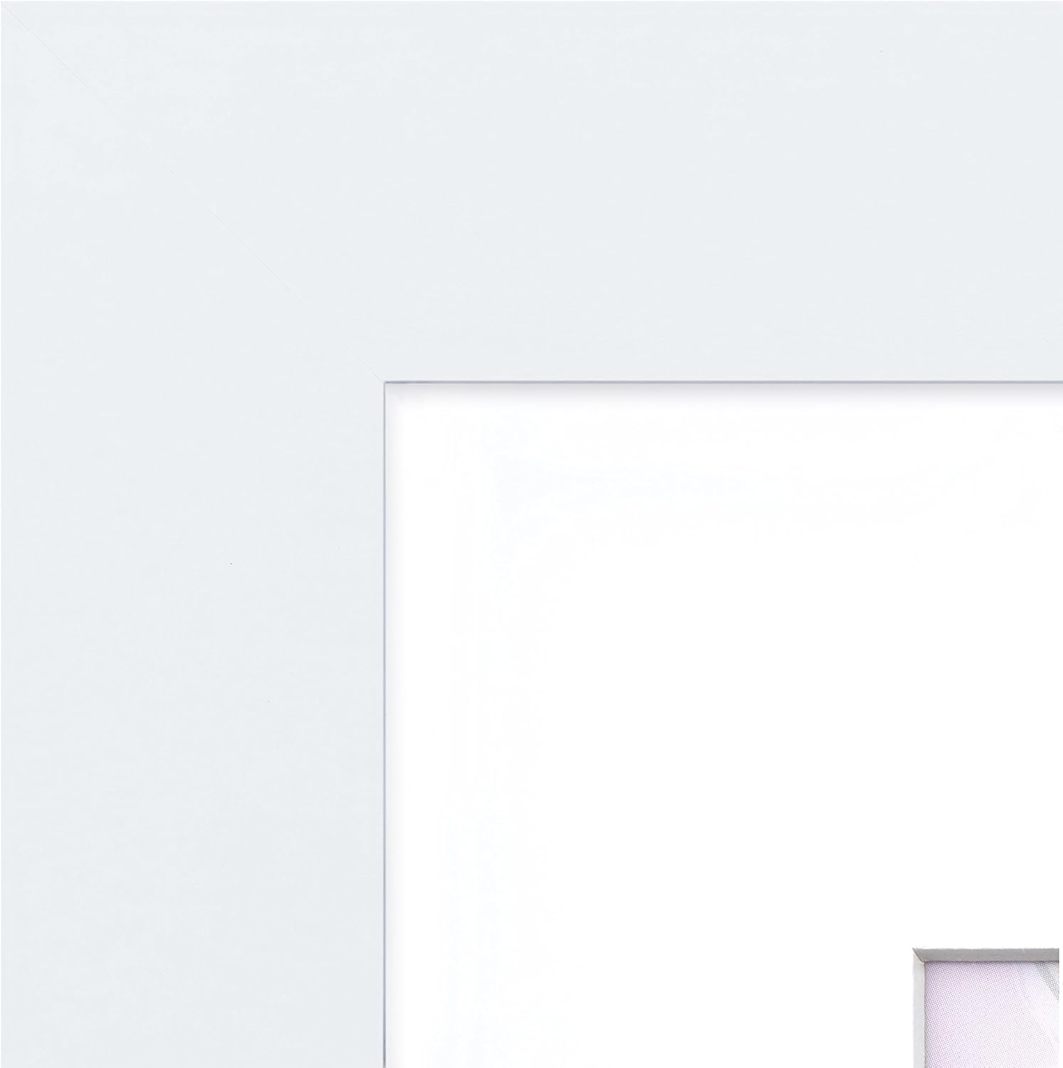 11x14 White Picture Frame - Matted for 8x10 Poster, Frames by EcoHome