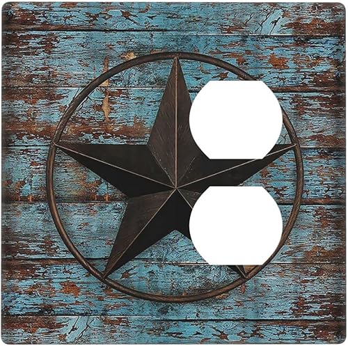 Miniatura 8 de Cubierta de pared para placa de pared decorativa de estilo rústico retro de 1 banda para interruptor de luz, placa frontal eléctrica para cocina,