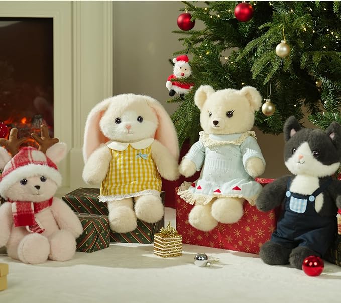MorisMos Peluche Oso Polar Blanco 16 Pulgadas Vestido Desmontable miniatura 8