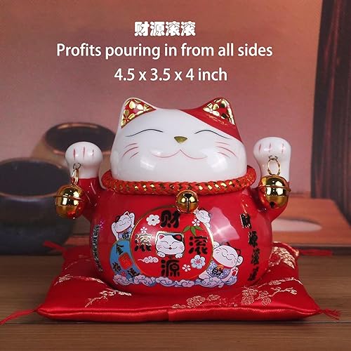 Miniatura 7 de Alcancía de la suerte para gatos, banco de dinero para gatos, alcancías pequeñas, regalos prácticos para cumpleaños, Navidad, fiesta, decoración de