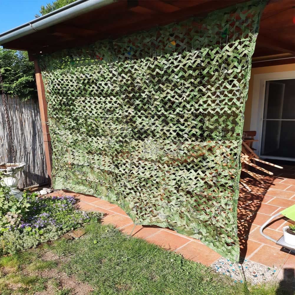 Rete Mimetica Da Caccia In Tessuto Oxford 210D – 1,5x2m Fino A 10x10m, Impermeabile, Silenziosa E Tagliabile, Per Campeggio E Decorazione