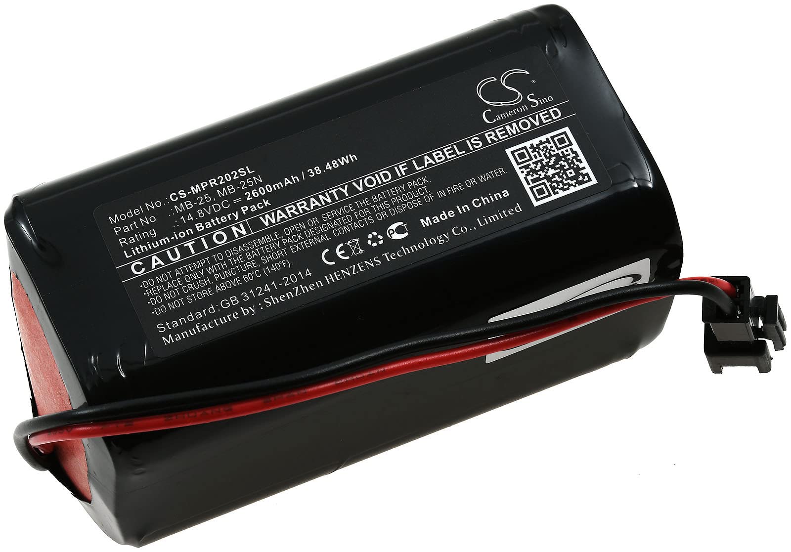 Batteria per Mipro tipo MB-25N, 14,8 V, agli ioni di litio