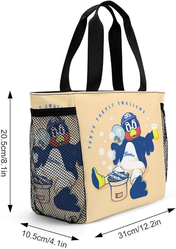 Amazon｜ランチバッグ 東京ヤクルトスワローズ つば九郎 トートバッグ