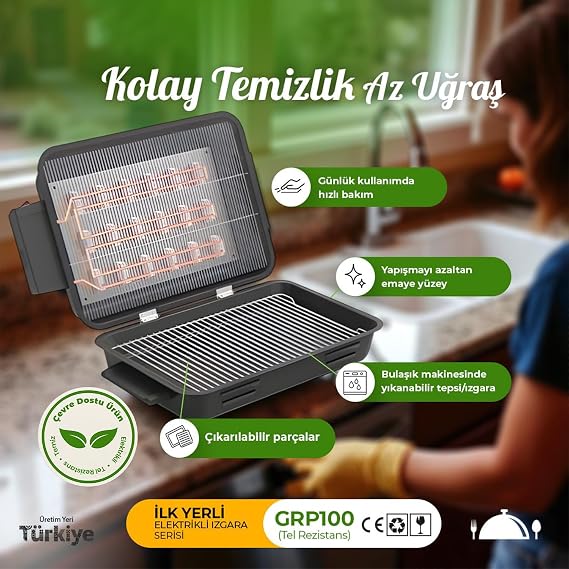 Tel Rezistans GRP100 – Paslanmaz Isıtıcı Tel (Elektrikli Mangal/Izgara)