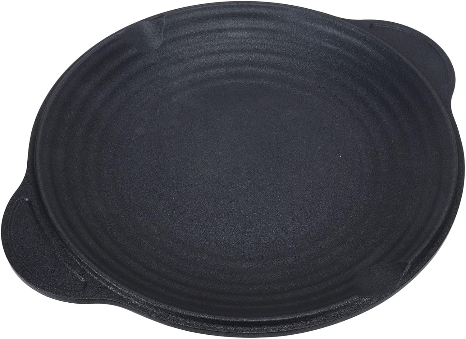 Grill Pan, Aluminum Alloy Multifunctional Grill Pan with Non stick Round Design Stove Top Grill Pan Portable BBQ Stove Accessory for Pork Belly Pancake Fried Rice (34CM)