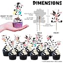 Zyozique 37 Pcs Cute Cow Theme Birthday Party Decorations for Kids Girls Include Cow Happy Birthday Banne,Cake Topper, Cupcake Toppers and Balloons for Cow Theme Birthday Party Supplies gallery image