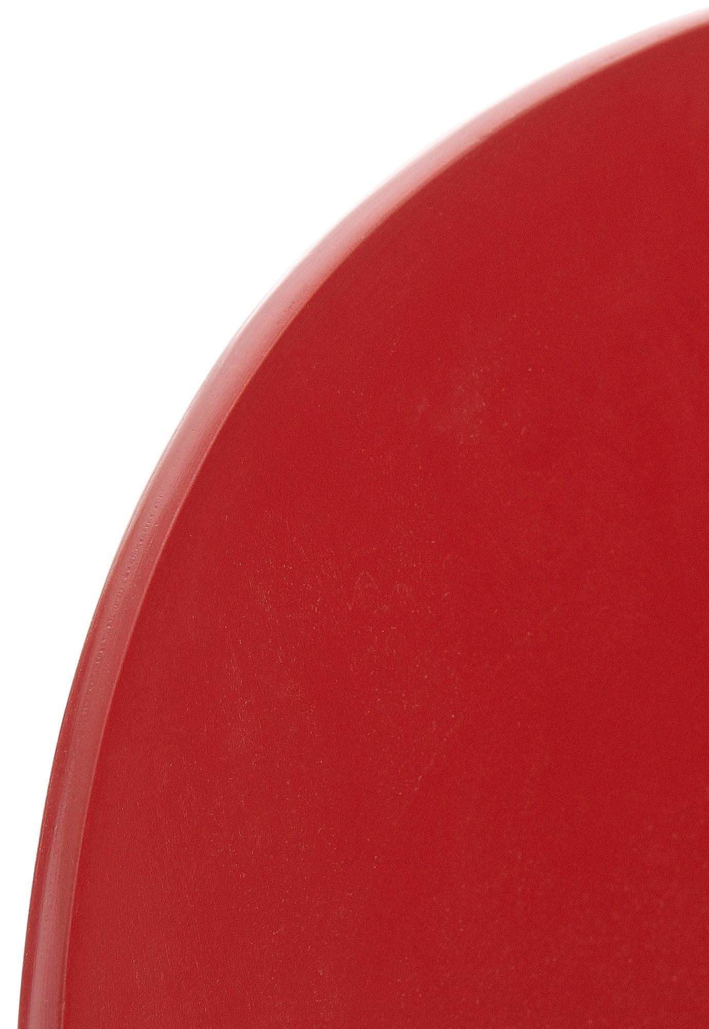 CLP Set 2 Sedie Impilabili Diego in Legno Robusto I Sedie Attesa con Telaio in Metallo I Sedie Ergonomiche E Facili da Pulire, Colore:Rosso