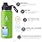 Farsea Insulated Water Bottle With Paracord Handle, Protective Boot and 2 Lids (Straw Lid & Spout Lid), Stainless Steel Water Bottle Wide Mouth, Double Wall Sweat-Proof BPA-Free, 18 oz