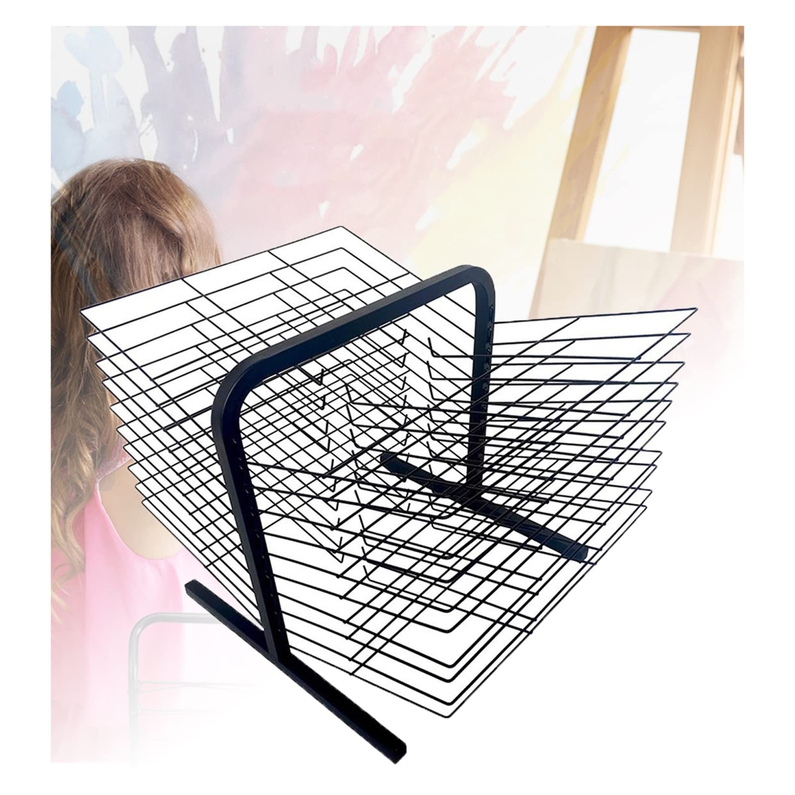 Aioneer Art Drying Rack, 20 Tier Shelves, Drying Rack Art Studio, Educational Product Drying Rack, Space Saving Rack