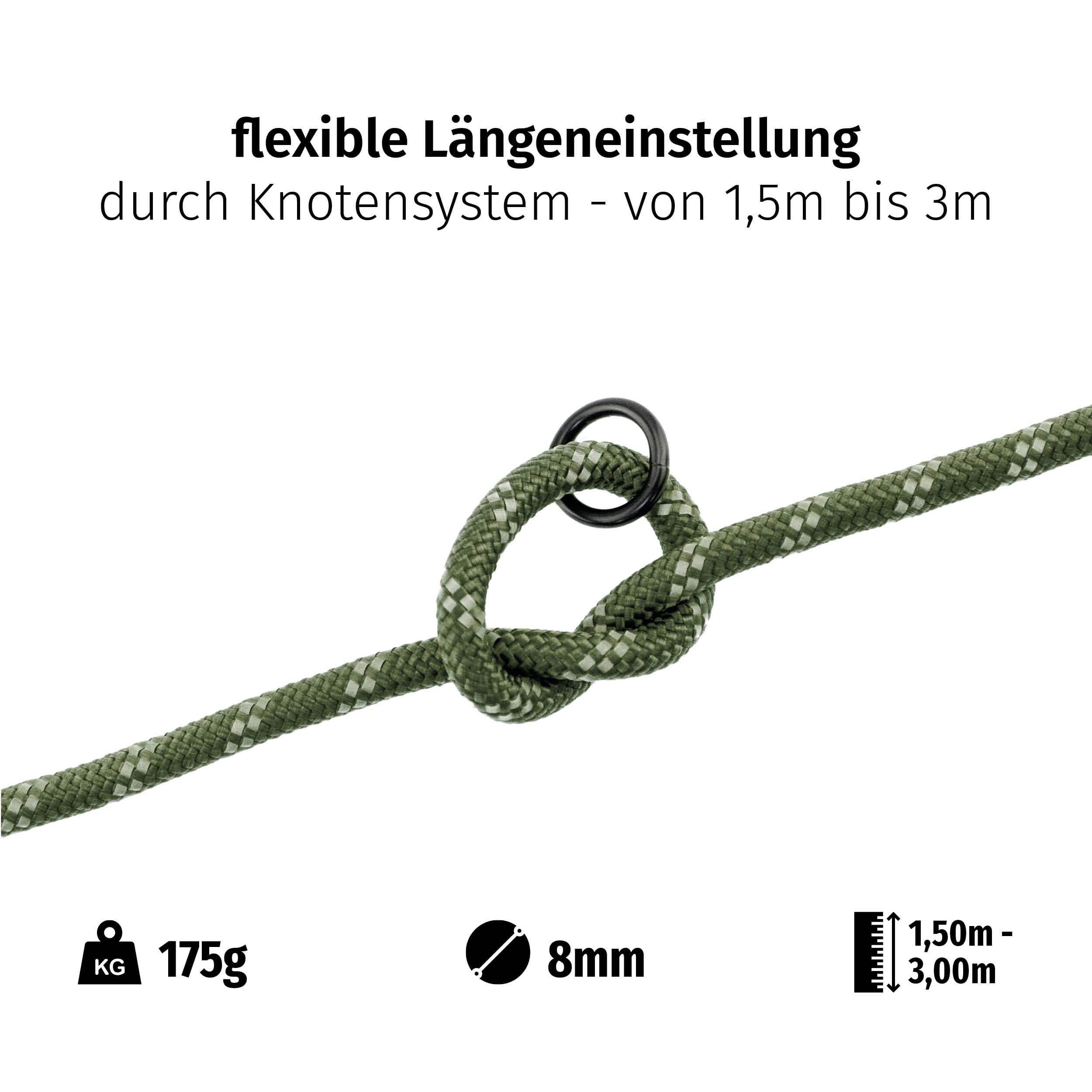 Floxik Premium Führleine für Hunde grün | Hundeleine 3m verstellbar | Tauleine für kleine & mittelgroße Hunde | Robuste und stilvolle Umhängeleine für euer gemeinsames Outdoorabenteuer.