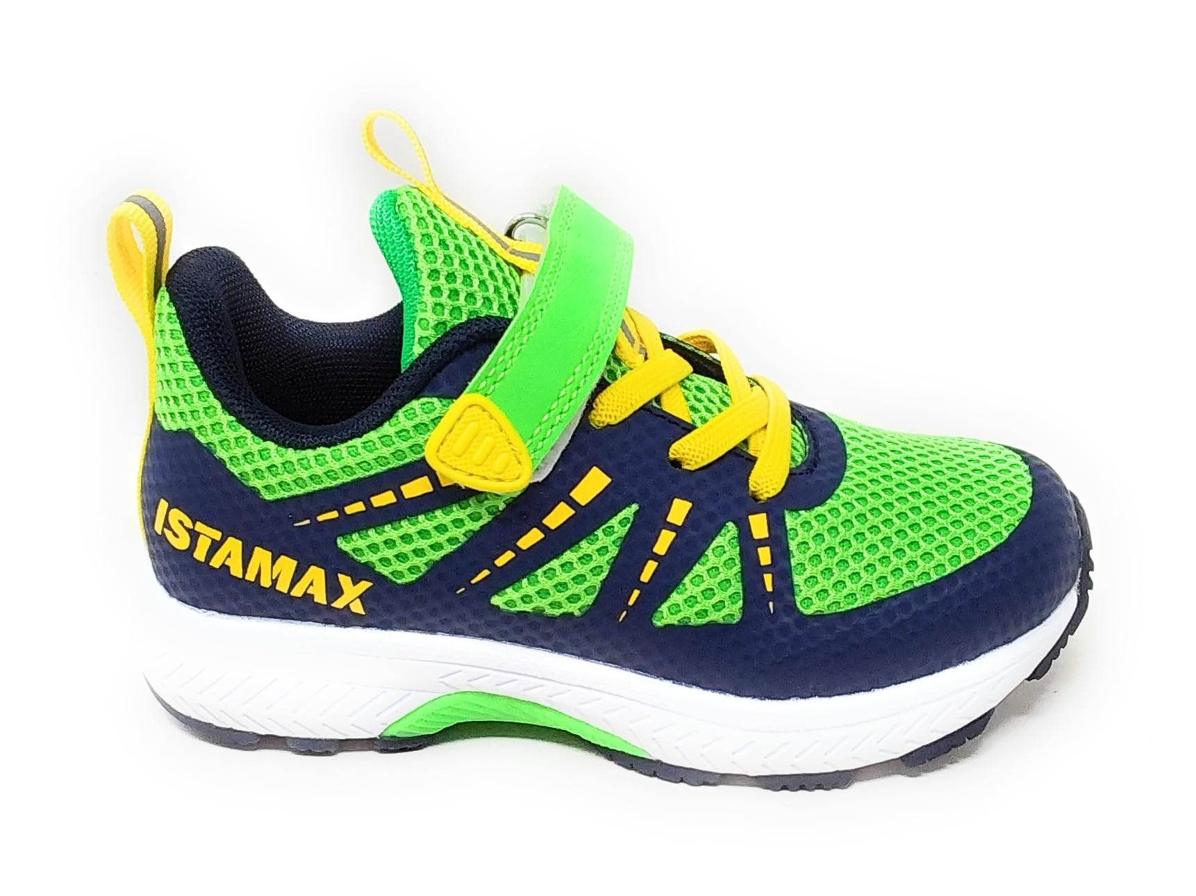 Scarpa Sportiva Modello IMAA3807 Verde Blu a Lacci Elastici e Strappo,Antipronazione e antitorsione