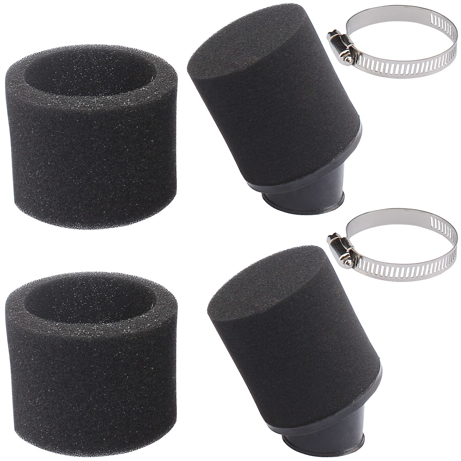 Universal Doppelschaum-Luftfilter Rot – 48-50 Mm, Für 50cc–250cc ATV, Quad, Roller, Moped