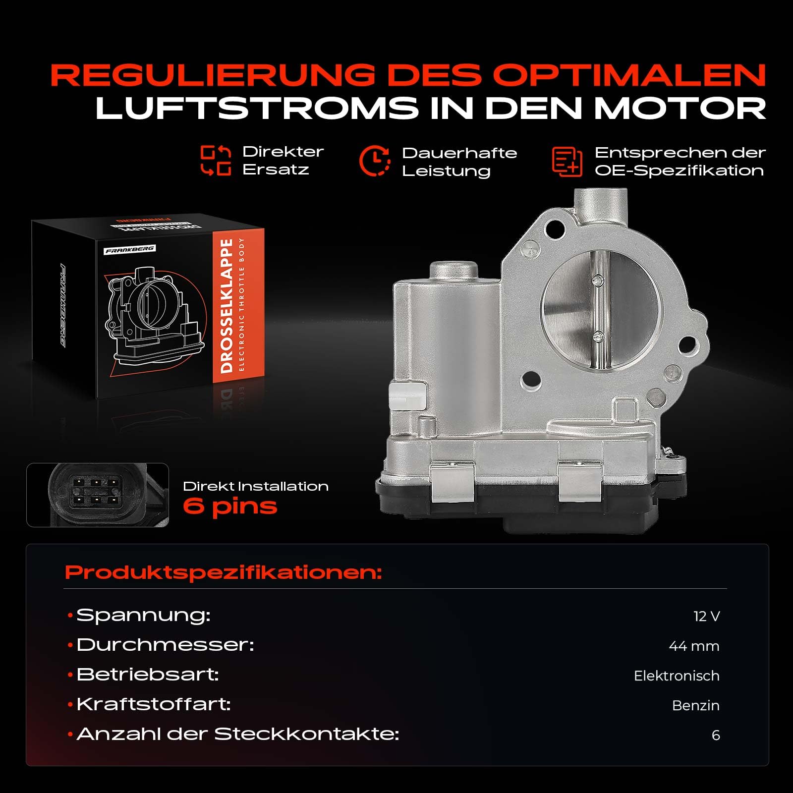 Frankberg 1x Drosselklappenstutzen Benzin Kompatibel mit Polo 6C1 6R1 UP 121 122 123 BL1 BL2 BL3 Fabia III Kombi NJ5 Fabia III NJ3 Ibiza IV Sportcoupe 6J1 6P5 Replace# 04C133062D