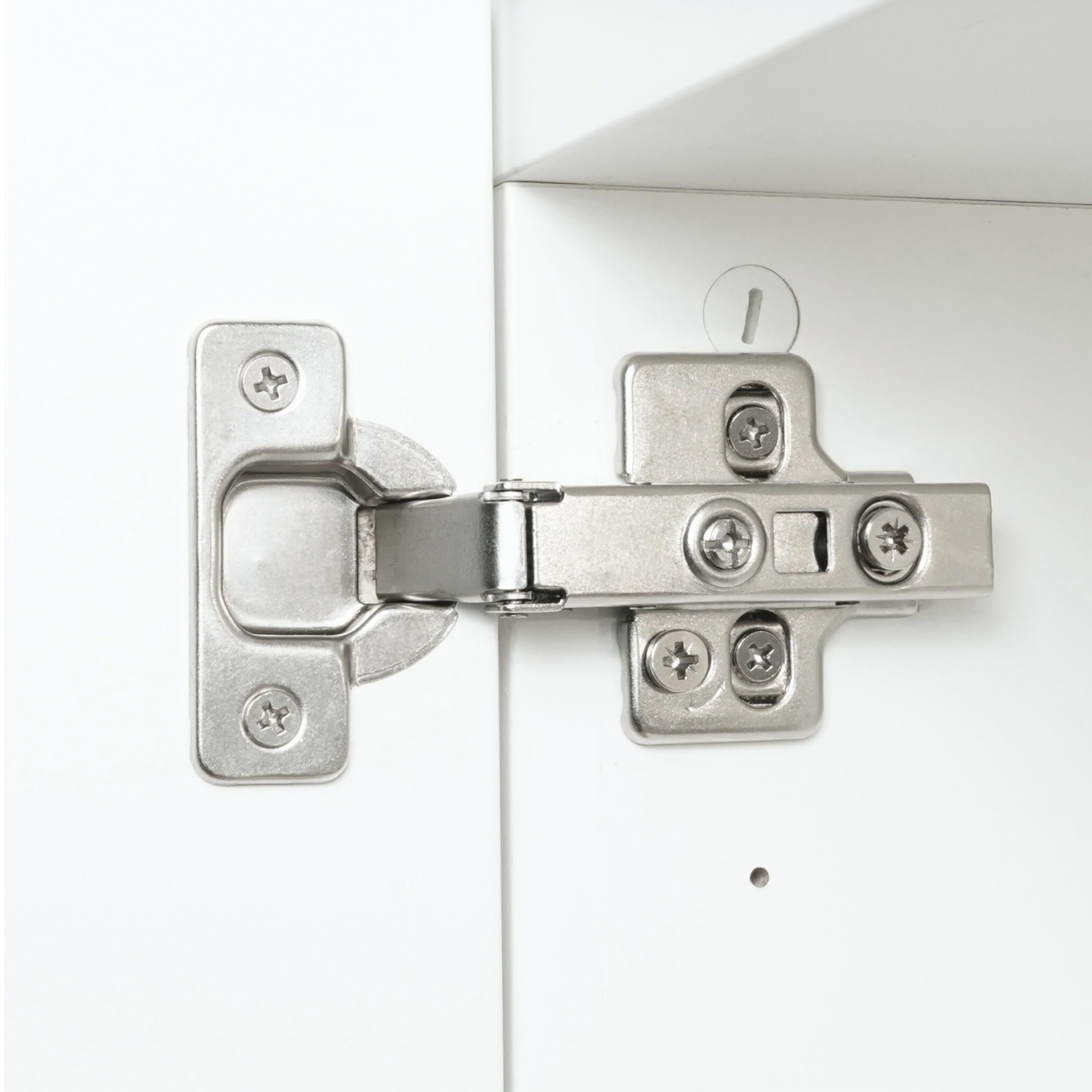 3D Scharnier Softclose passend für IKEA BESTA Tür mit Abdeckung - Einfache Montage und leicht einzustellen (8 Stück)