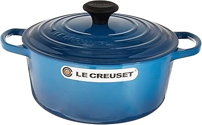 Le Creuset Enameled Cast Iron Signature Round Dutch Oven, 4.5 qt., Marseille